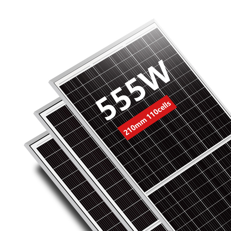 550w Watt Mono Perc PV Industrial Cell Power Panels for Commercial Roof 535w to 555w