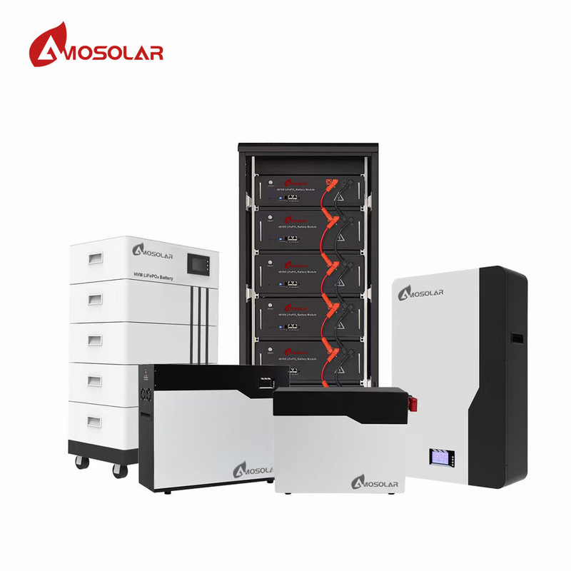 48v 51.2v 100Ah 200Ah Lithium Lifepo4 Prismatic Cells Pack Bms Screen Rack for Storage Systems
