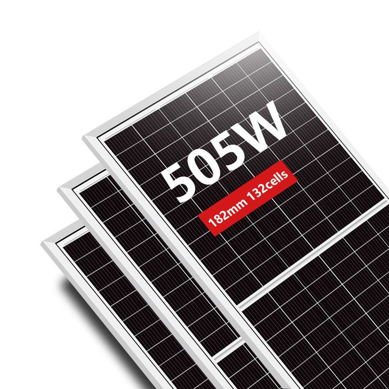 Amosolar Mono Half 182mm 480W 485W 490W 495W 500W 505W A Grade 132 Cells Solar Panel Module