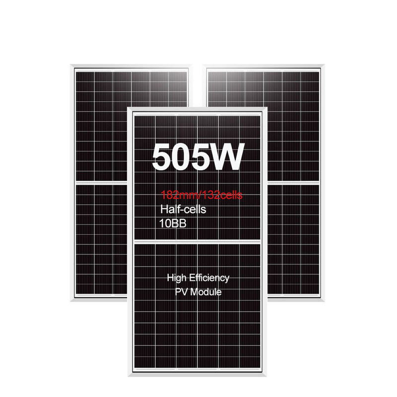Grade A Solar Cell Amosolar Mono 490w 500w 505w Solar Power Panel for Solar Energy System