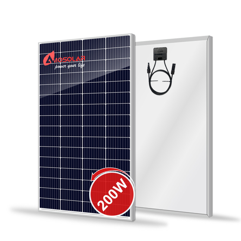 200W Half Cell PERC Solar Panel with 11.28Vmp and Panel Dimensions of 1405*700*30mm