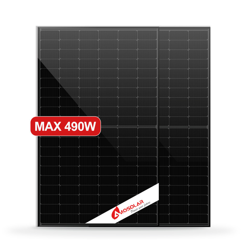 Anodized Aluminium Alloy Frame 182mmx182mm 120 Cell Half Cell Mono N type Solar Panels