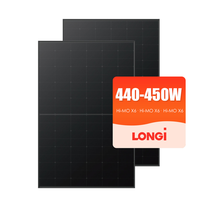 IP68 Rated Junction Box Longi N-Type LR5-72HPH 450w 600w Mono Solar Panel for Solar System