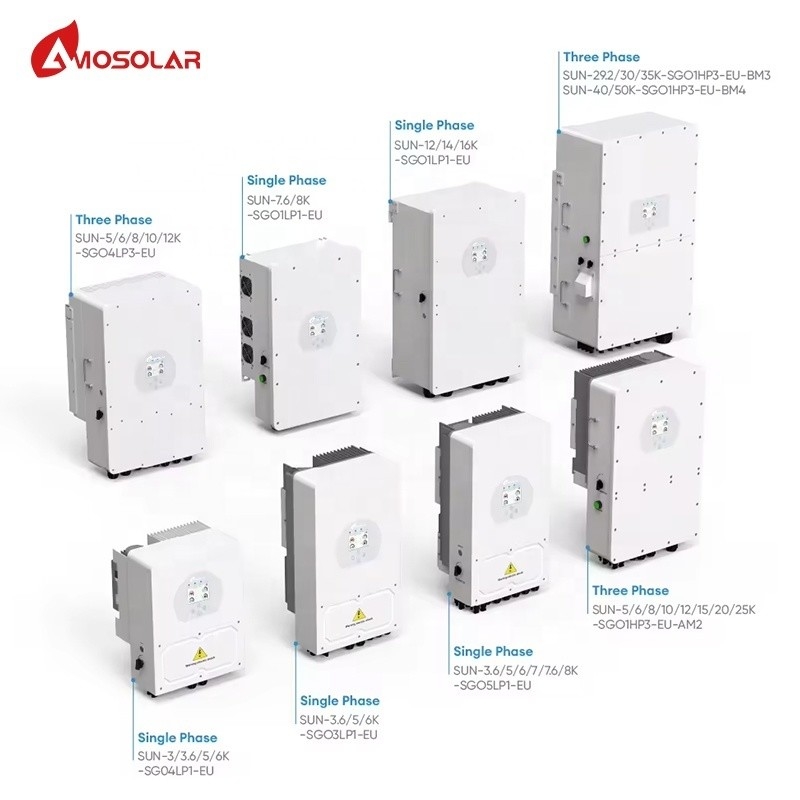 Deye Invert Hybrid Solar Inverters 3.6Kw 5Kw 8Kw 10Kw 12Kw with Reasonable 420/670/233mm