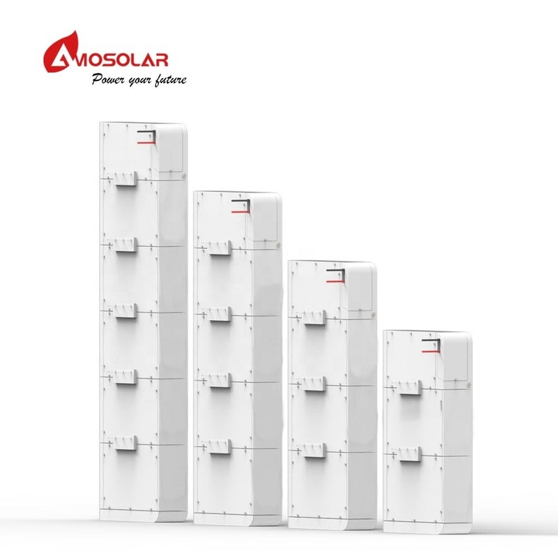 Stackable Amosolar High Voltage 20kwh 400V 50ah LiFePO4 Home Solar Battery Module Pack