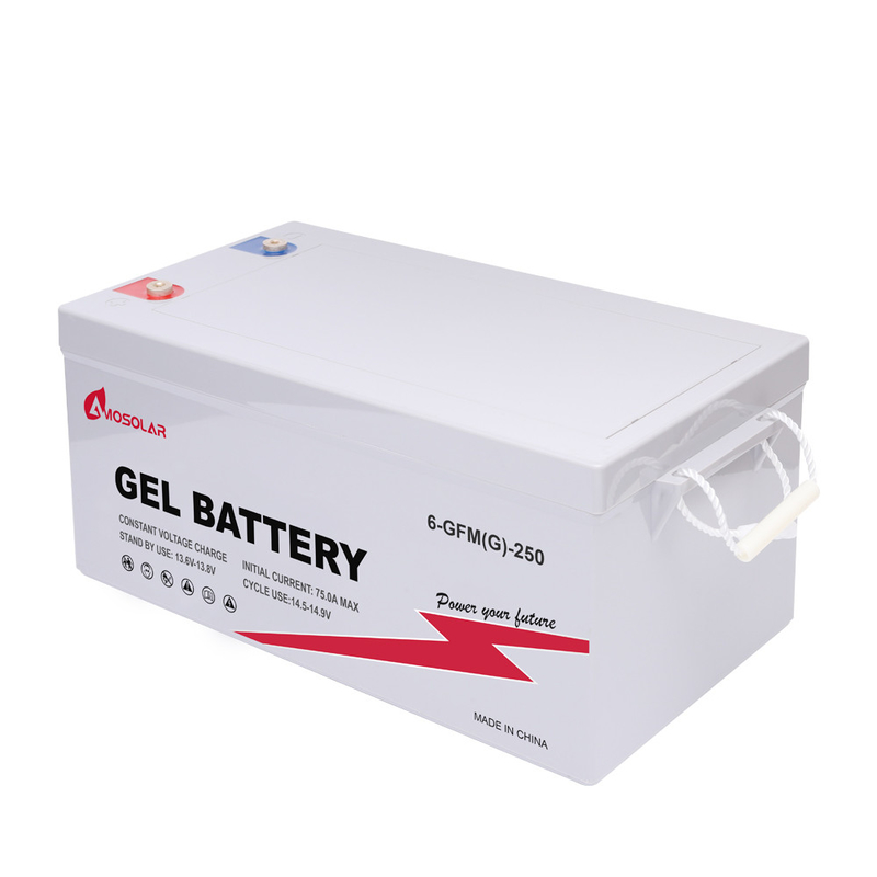 Amosolar Deep Cycle Gel Solar Battery 12V100AH for Backup Power Energy Storage System